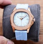 Low Price Patek Philippe Aquanaut Luce quartz watches Rose Gold Tifffany Dial